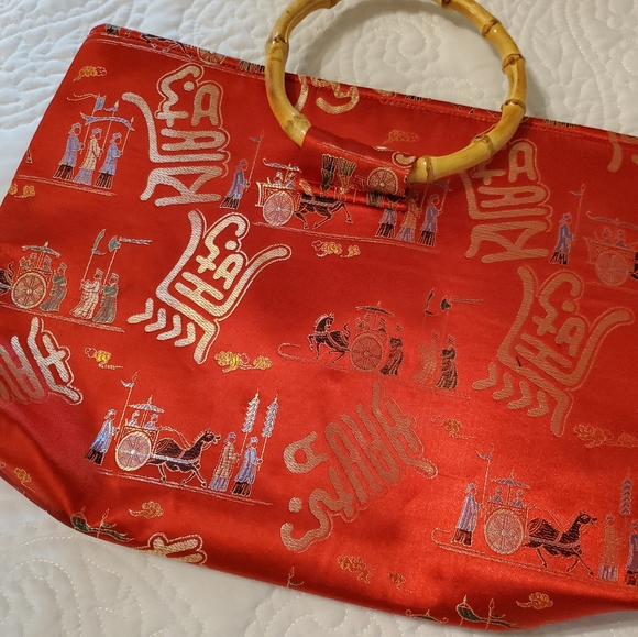 Bundle (2) Borcade fabric purse/bag - Picture 5 of 7